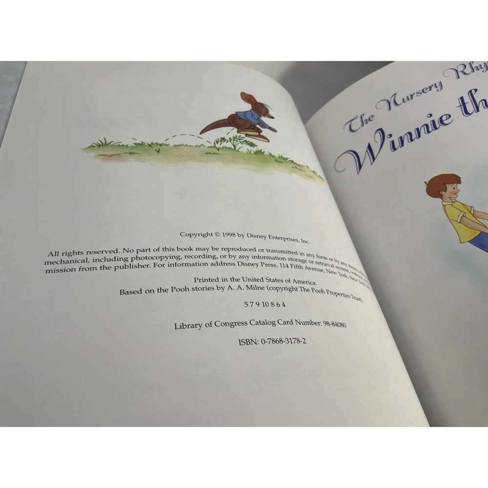 Nursery Rhymes Of Winnie The Pooh Disney 1998
